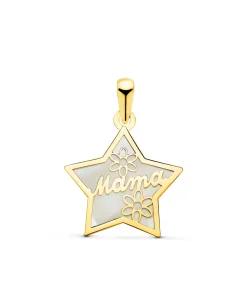 Colgante Mama Nacar Oro 18K Estrella<Alda Joyeros Cheap