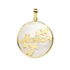 Colgante Mama Oro Amarillo 18K Nacar Y Mariposas 20Mm<Alda Joyeros Sale