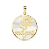 Colgante Mama Oro Amarillo 18K Nacar Y Margarita 20Mm<Alda Joyeros Online