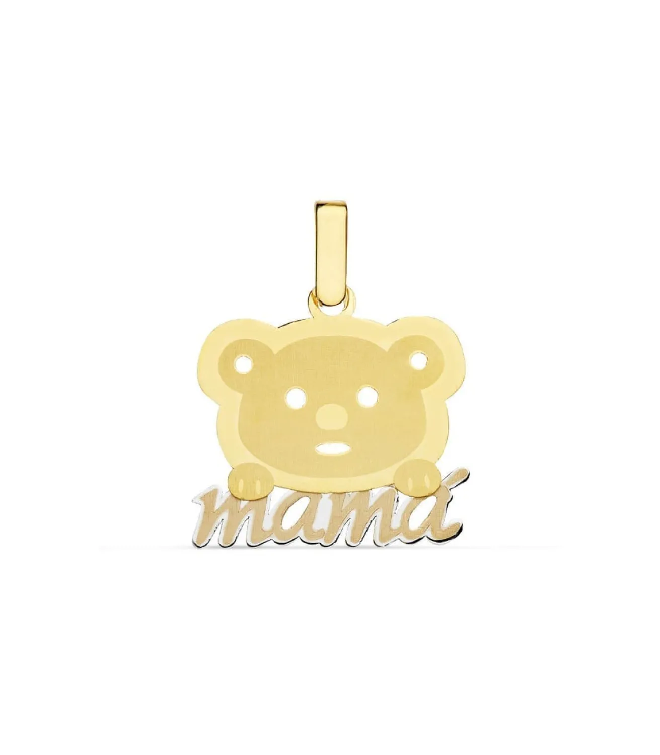 Colgante Mama Oro Bicolor 18K Oso<Alda Joyeros Store