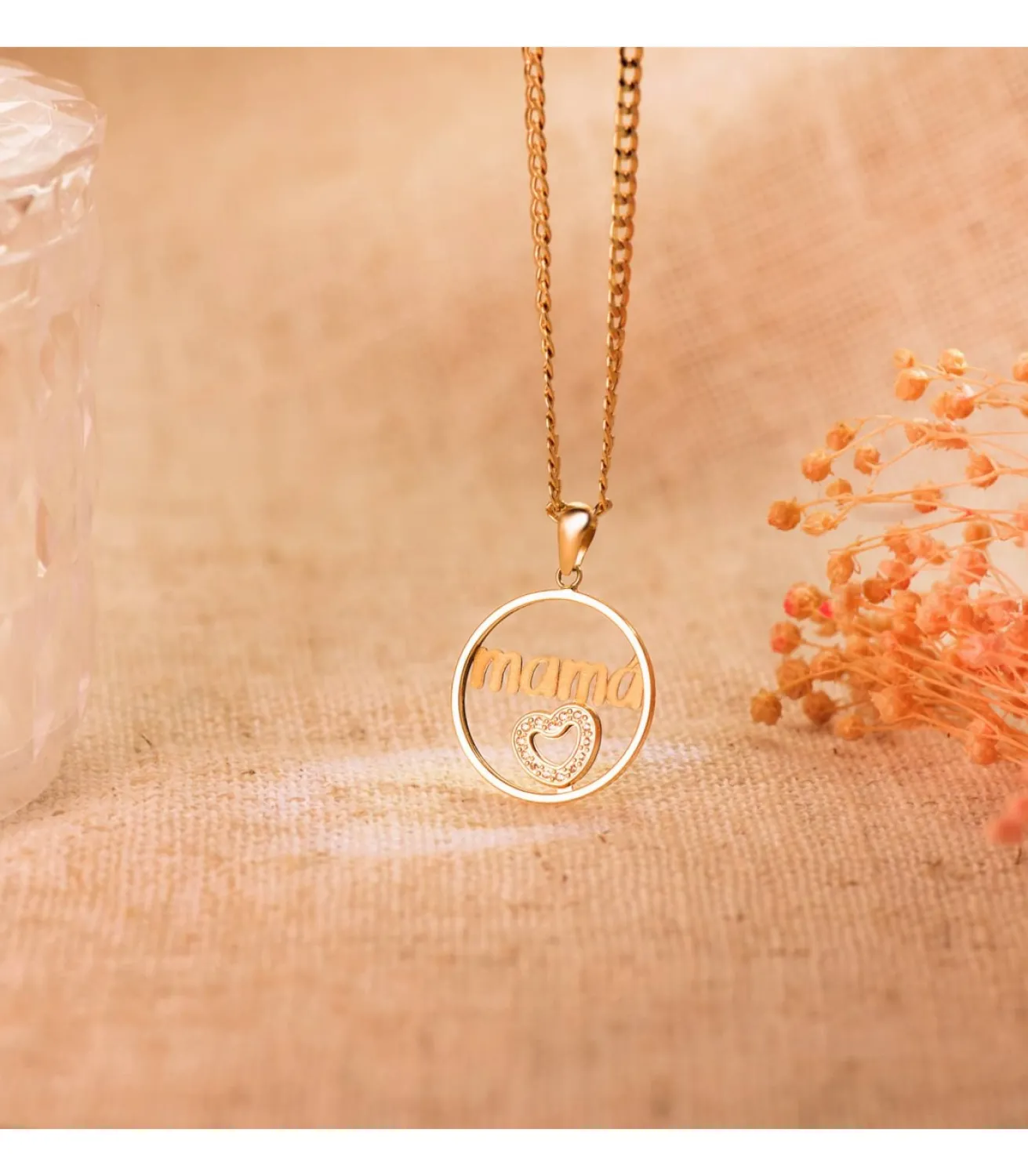 Colgante Mama Oro 18K Redondo Corazon<Alda Joyeros Cheap