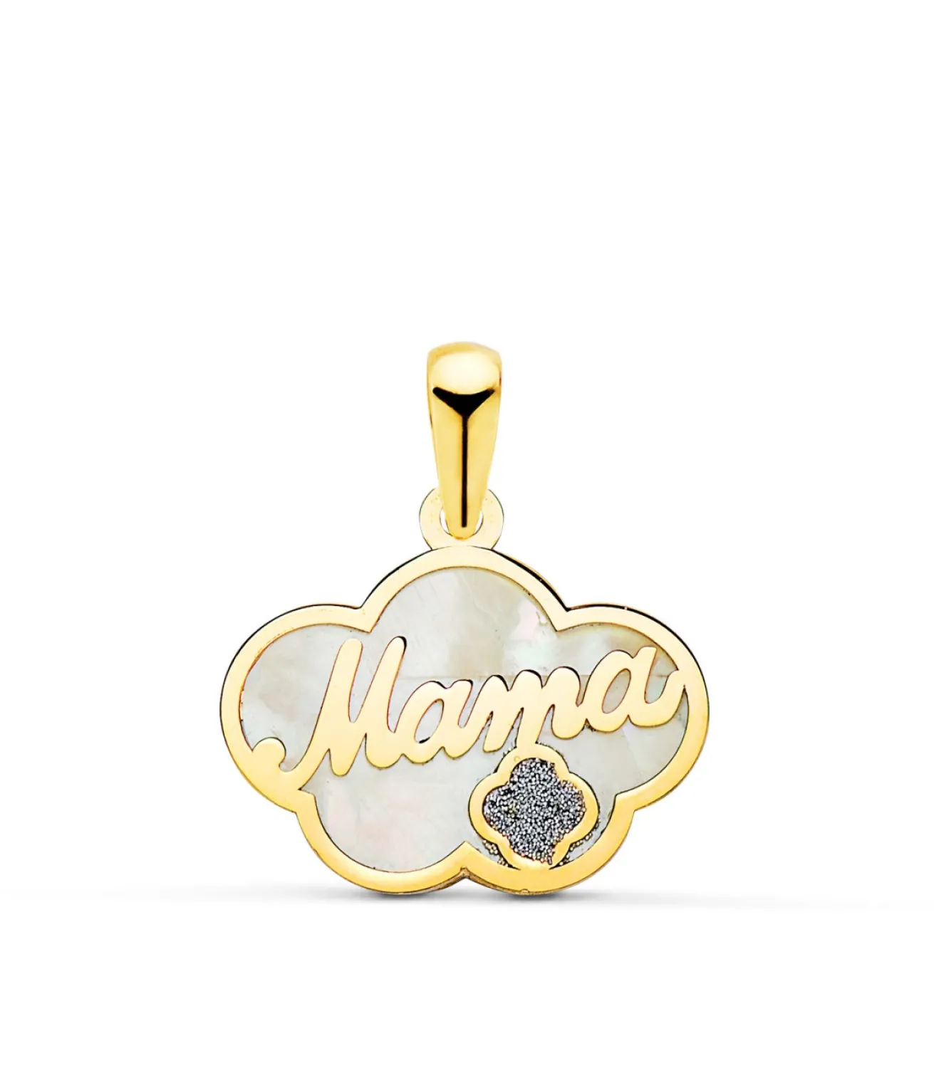 Colgante Mama Polvo De Diamante Oro 18K Nube<Alda Joyeros Cheap