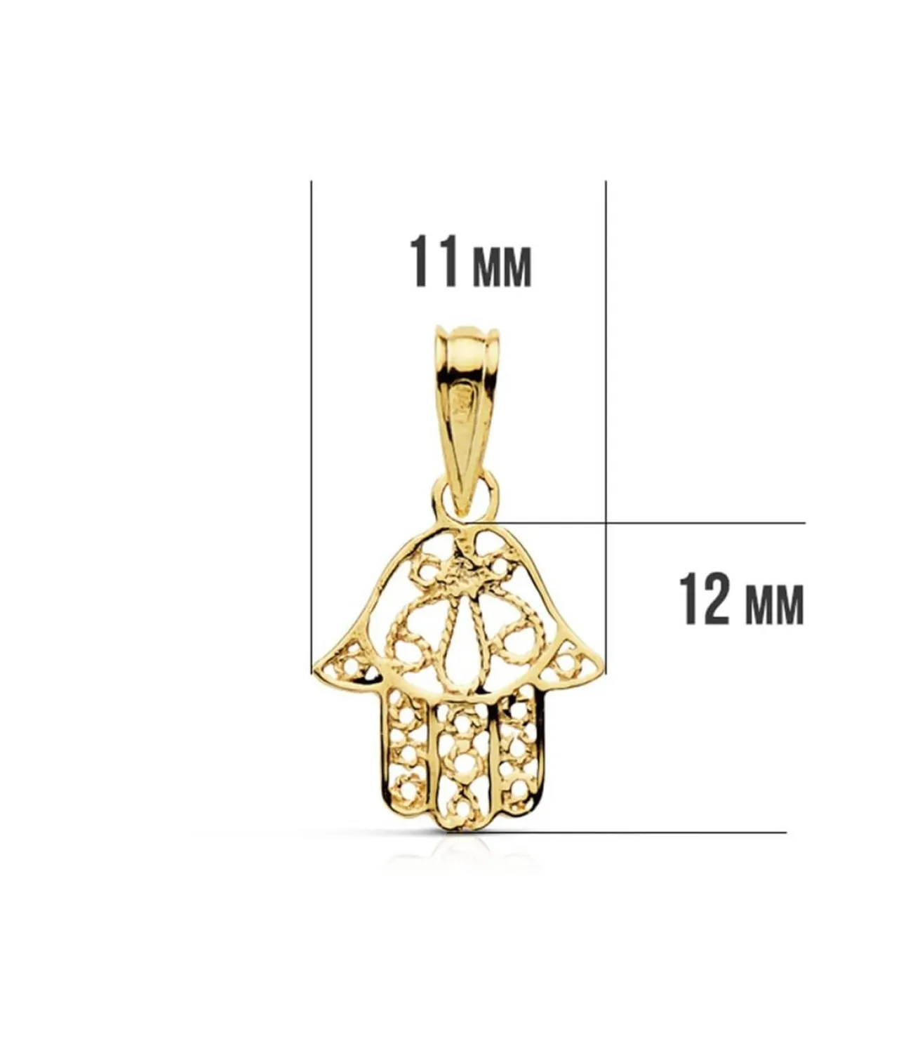 Colgante Mano De Fatima Ligero Oro 18K<Alda Joyeros Store