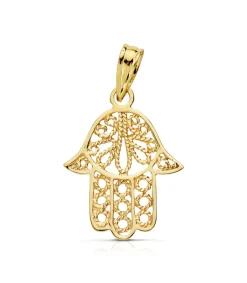 Colgante Mano De Fatima Oro Amarillo 18K 19Mm<Alda Joyeros New