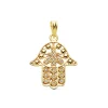 Colgante Mano Fatima Calada 18K 19Mm<Alda Joyeros Online