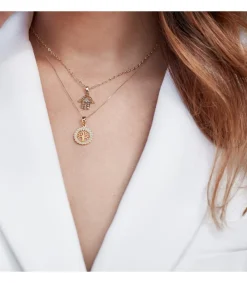 Colgante Mano Fatima Calada 18 Ktes<Alda Joyeros Best Sale