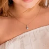 Colgante Mercedes 6.5 Mm Oro Blanco 18K<Alda Joyeros Store