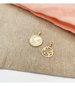 Colgante Mujer Oro 18 K Mundo Nacar 17 Mm<Alda Joyeros Hot