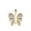 Colgante Mujer Silvia Oro Bicolor 18K Mariposa 17 Mm<Alda Joyeros Best Sale