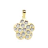 Colgante Mujer Silvia Oro Bicolor 18K Flor 17 Mm<Alda Joyeros Best Sale