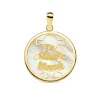 Colgante Nacar Mama Oro Amarillo 18K Silueta Niña 20Mm<Alda Joyeros Store