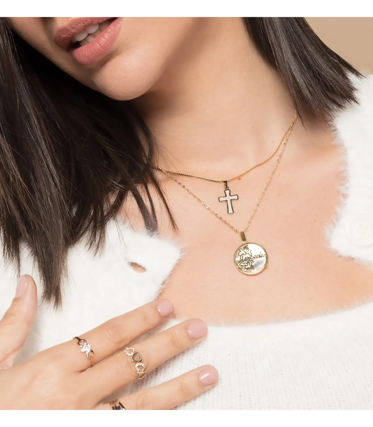 Colgante Nacar Nombre Personalizado Oro Amarillo 18K<Alda Joyeros Sale