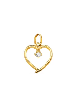 Colgante Oro Amarillo 18K Corazon 12 Mm<Alda Joyeros Clearance