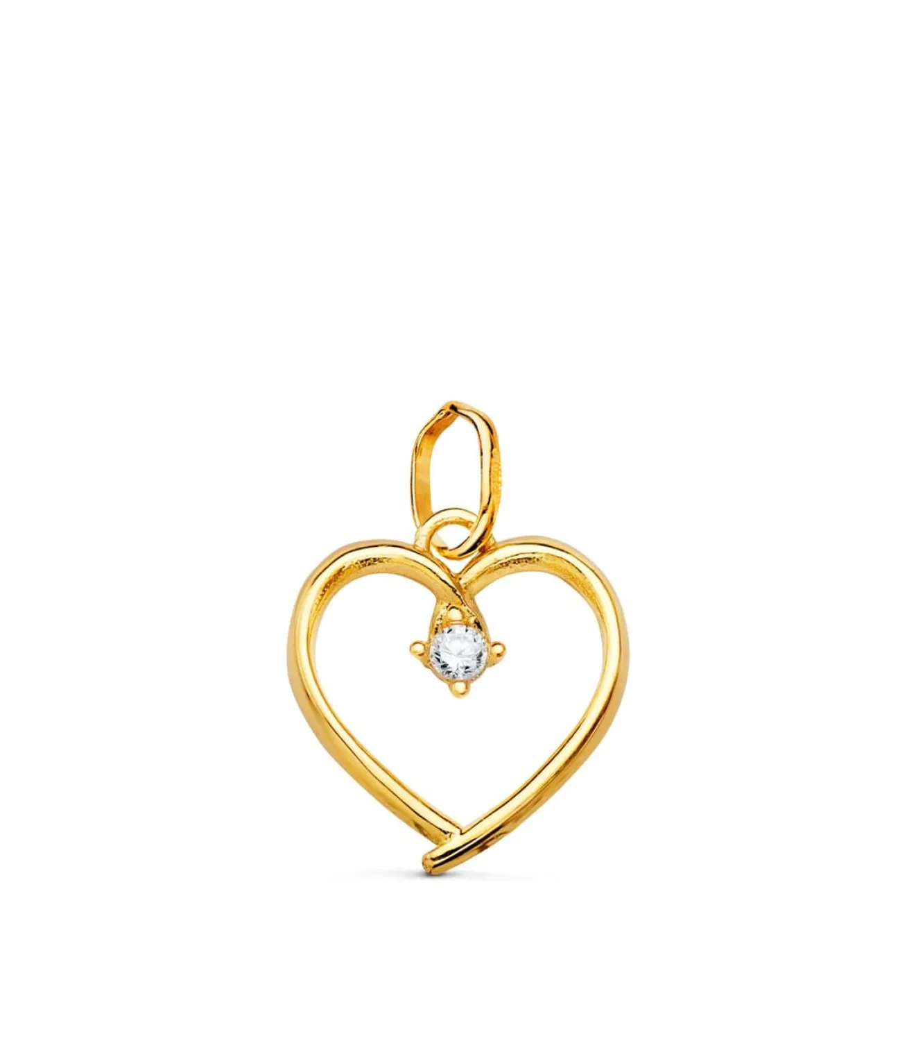 Colgante Oro Amarillo 18K Corazon 12 Mm<Alda Joyeros Clearance