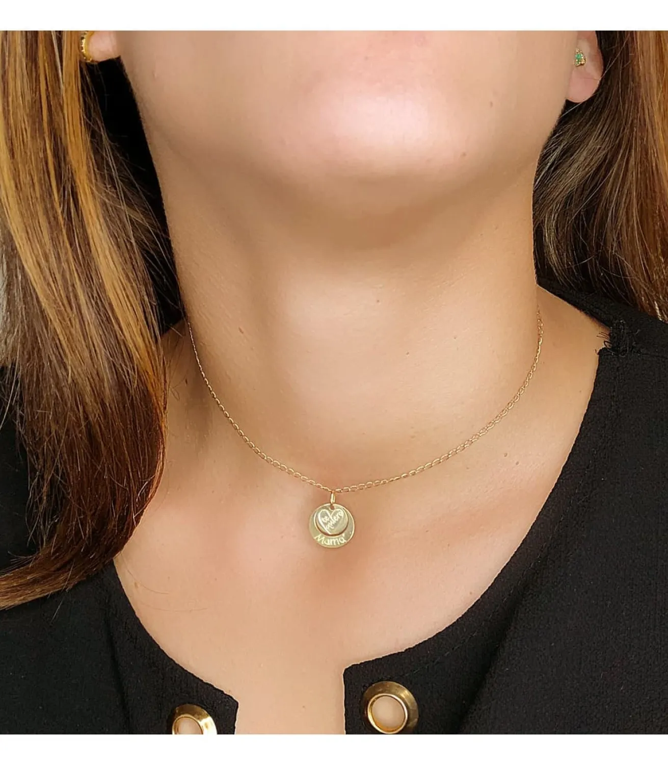 Colgante Oro 18K Chapa Mama<Alda Joyeros Outlet