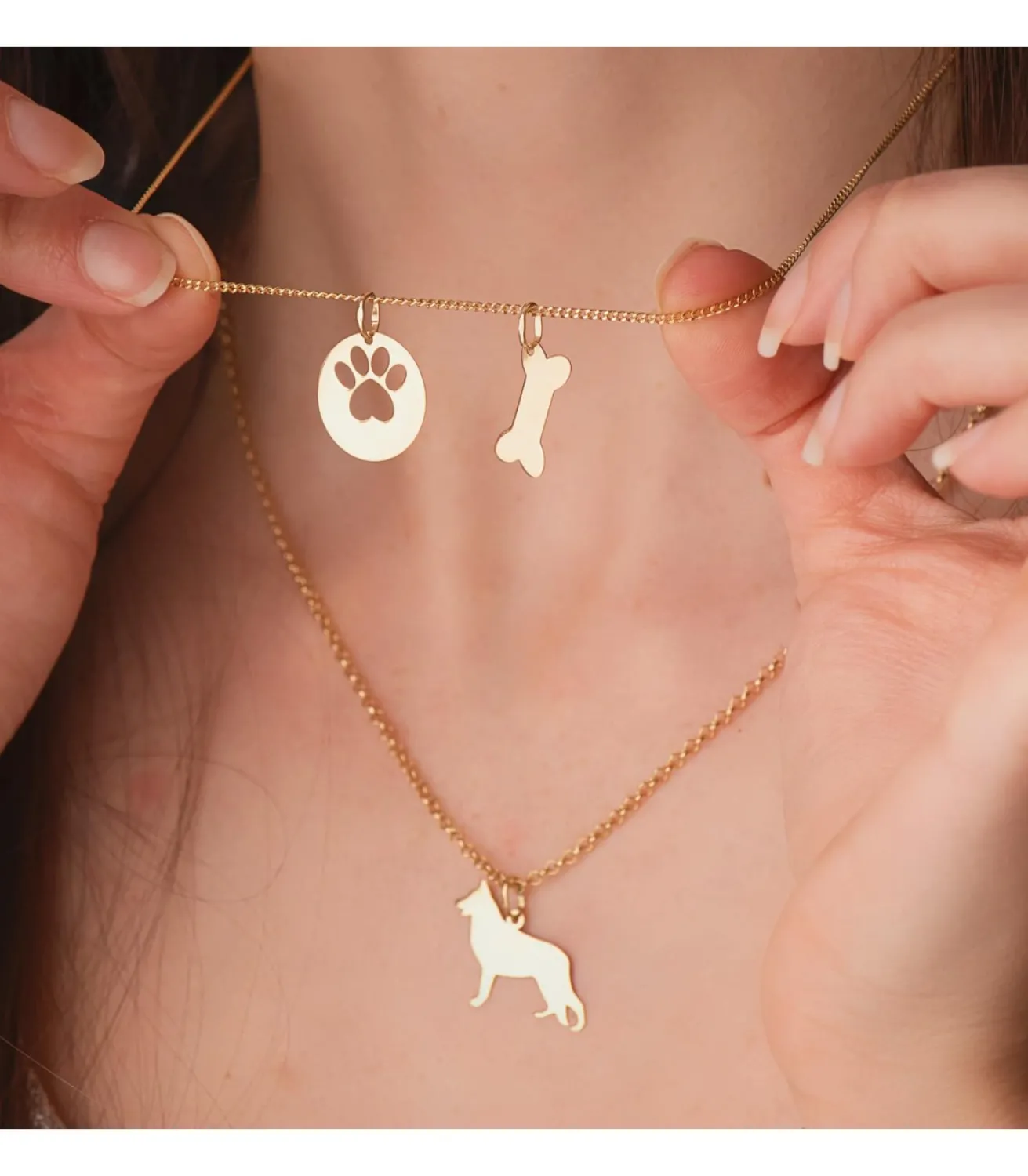 Colgante Personalizado Hueso Perro Oro 18K<Alda Joyeros Store