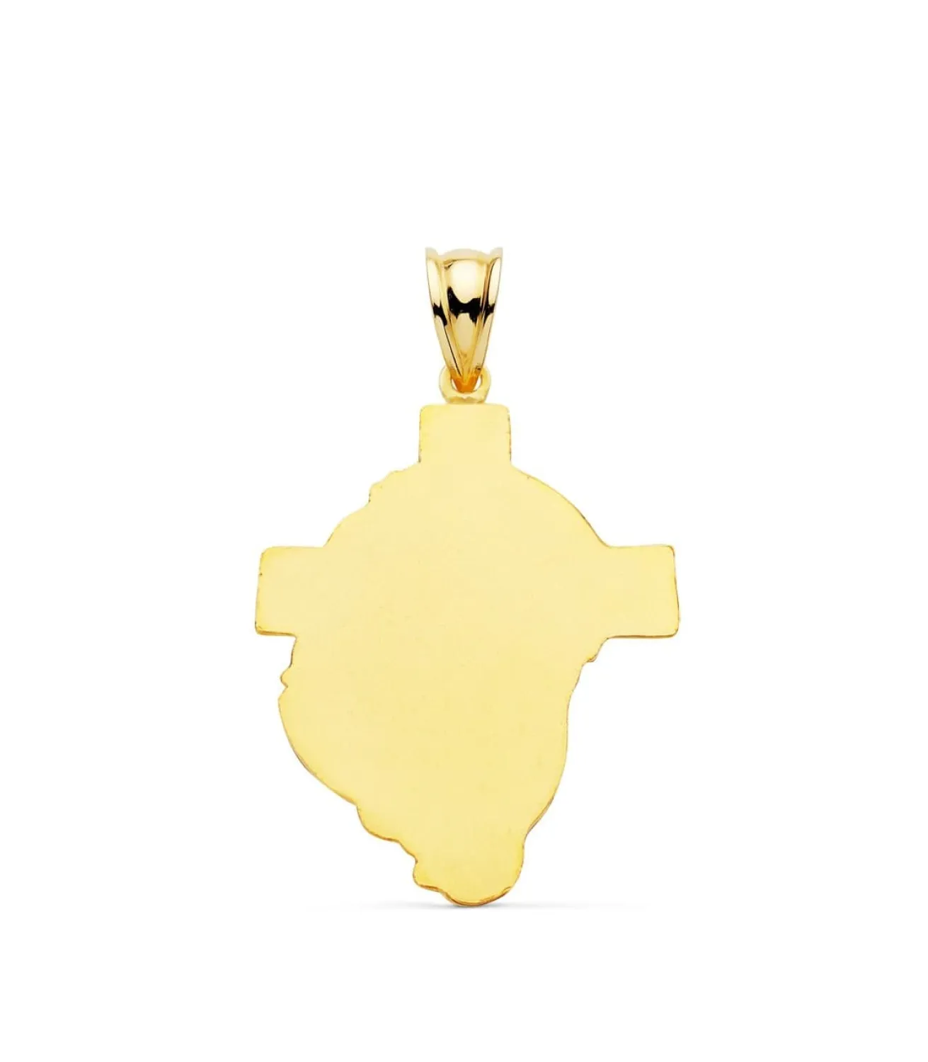 Colgante Rostro Cristo Cruz Oro 18K 35Mm<Alda Joyeros Hot