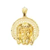 Colgante Rostro De Cristo Cerco Oro 18K 31Mm<Alda Joyeros Flash Sale