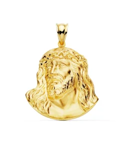 Colgante Rostro De Cristo Oro 18K 30Mm<Alda Joyeros Online