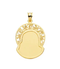Colgante Rostro De Cristo Orla Oro 18K 32Mm<Alda Joyeros Cheap