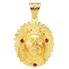 Colgante Rostro Indio Oro Amarillo 18K<Alda Joyeros Sale