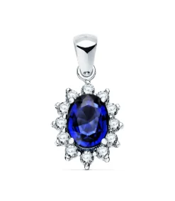Colgante Sybil Oro 18K Zafiro Y Diamantes<Alda Joyeros Online