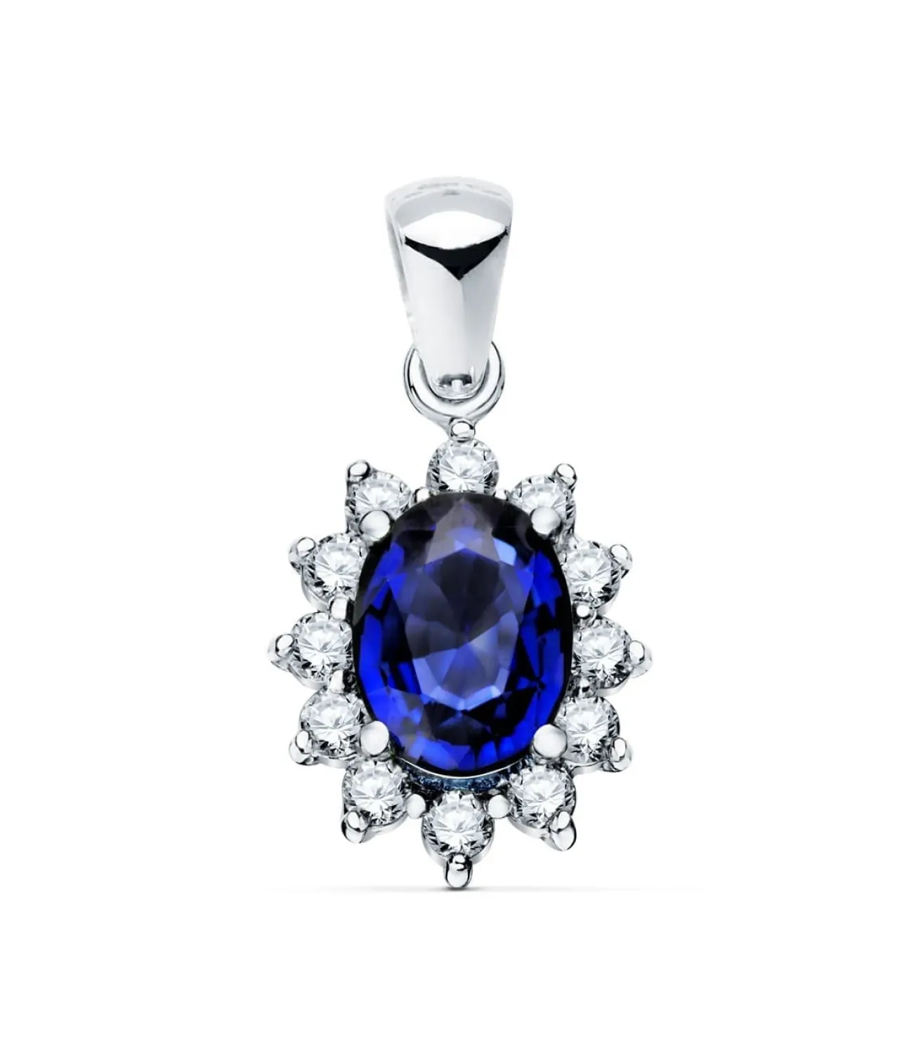 Colgante Sybil Oro 18K Zafiro Y Diamantes<Alda Joyeros Online