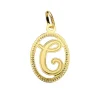 Colgante Tallado Letra C Oro Amarillo 18 K 18 Mm<Alda Joyeros Best