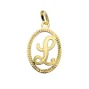 Colgante Tallado Letra L Oro Amarillo 18 K 18Mm<Alda Joyeros Cheap