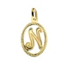Colgante Tallado Letra N Oro Amarillo 18 K 18Mm<Alda Joyeros Flash Sale