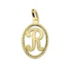 Colgante Tallado Letra R Oro Amarillo 18 K 18 Mm<Alda Joyeros Sale