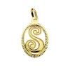 Colgante Tallado Letra S Oro Amarillo 18 K 18Mm<Alda Joyeros Fashion