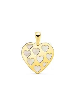 Colgante Valentina Corazon Nacar Oro 18K<Alda Joyeros Outlet