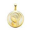 Colgante Virgen Niña 18 Ktes 17 Mm.<Alda Joyeros Online