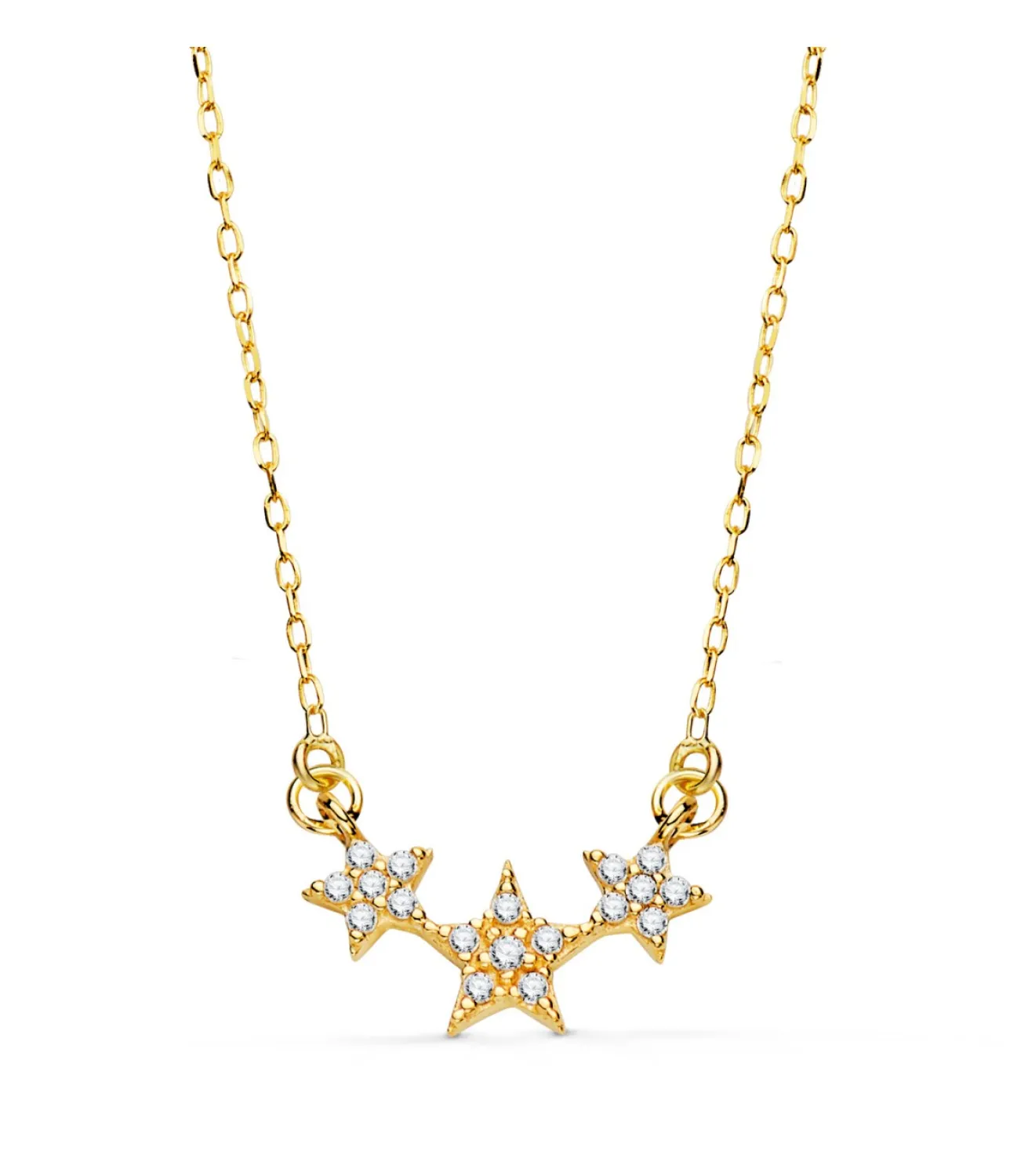 Collar Estrellas Oro Amarillo 18K 42 Cm<Alda Joyeros Sale
