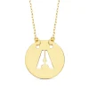 Collar Letra A Inicial Oro Amarillo 18K 42Cm<Alda Joyeros Online