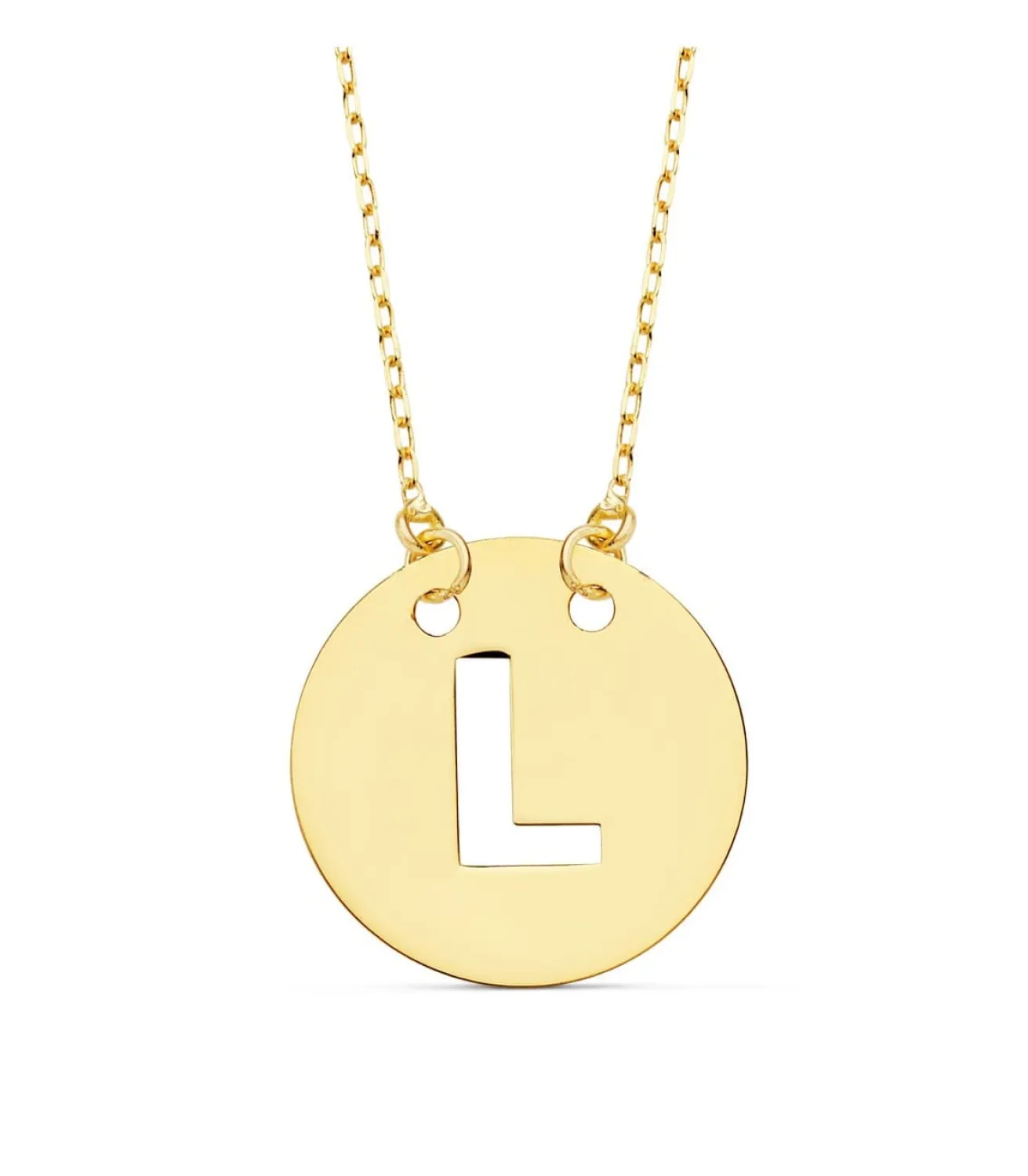 Collar Letra L Inicial Oro Amarillo 18K 42Cm<Alda Joyeros Cheap