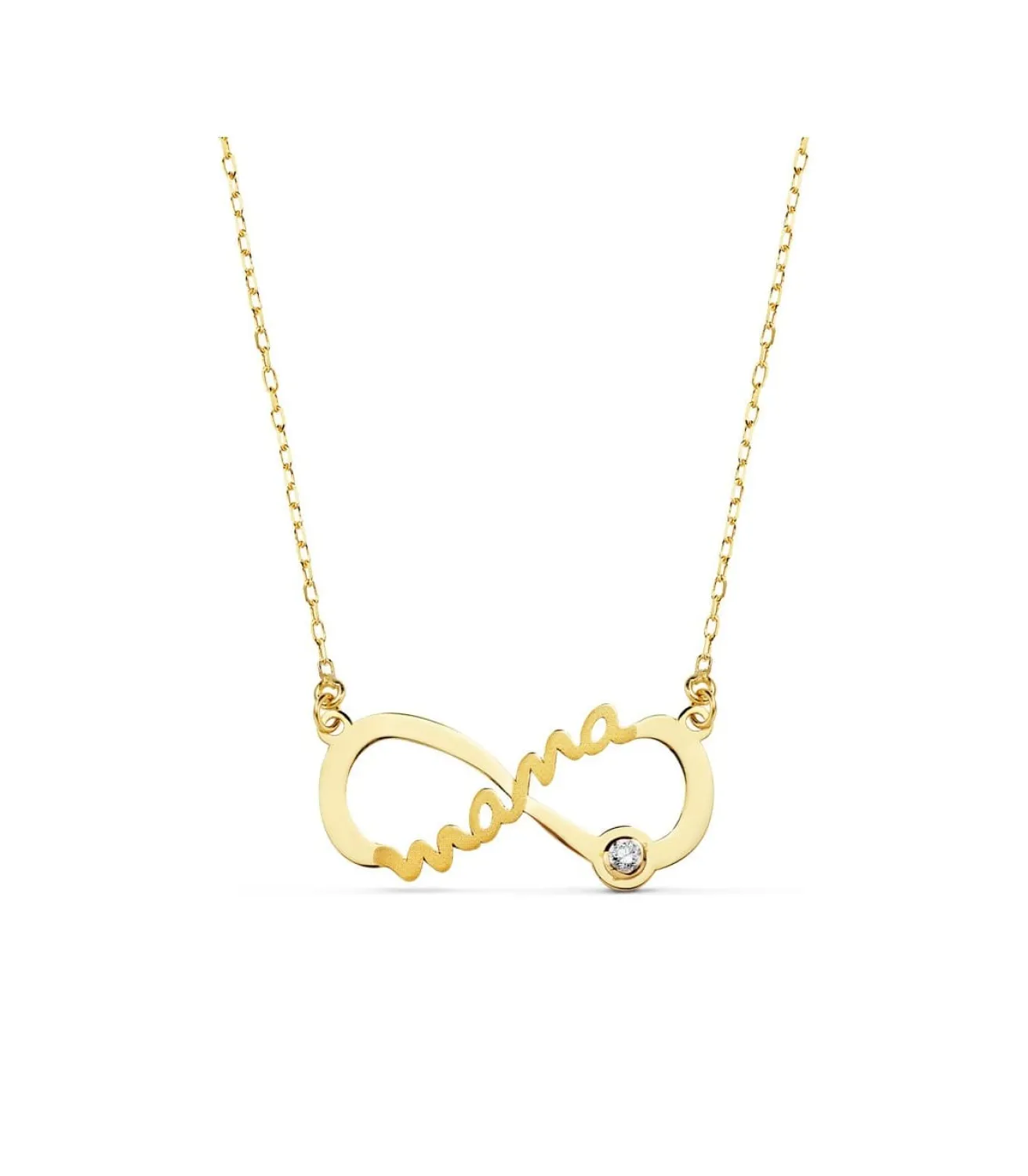 Collar Mama Infinito Oro Amarillo 18K<Alda Joyeros Online