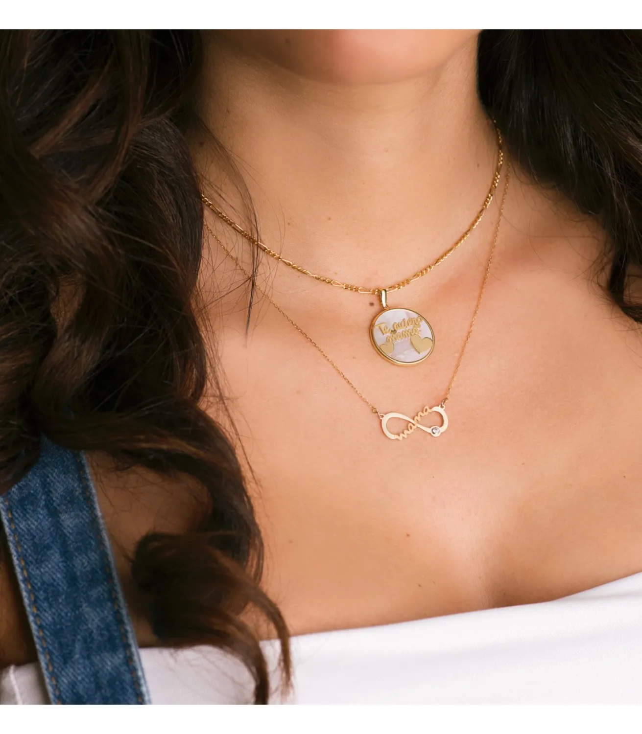 Collar Mama Infinito Oro Amarillo 18K<Alda Joyeros Online