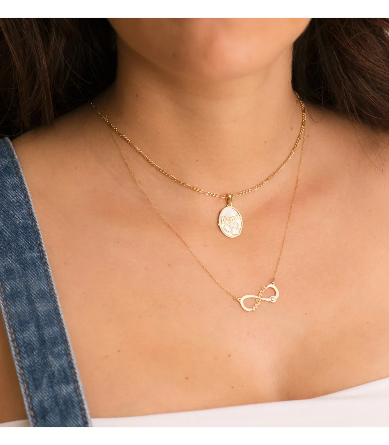 Collar Mama Infinito Oro Amarillo 18K<Alda Joyeros Online