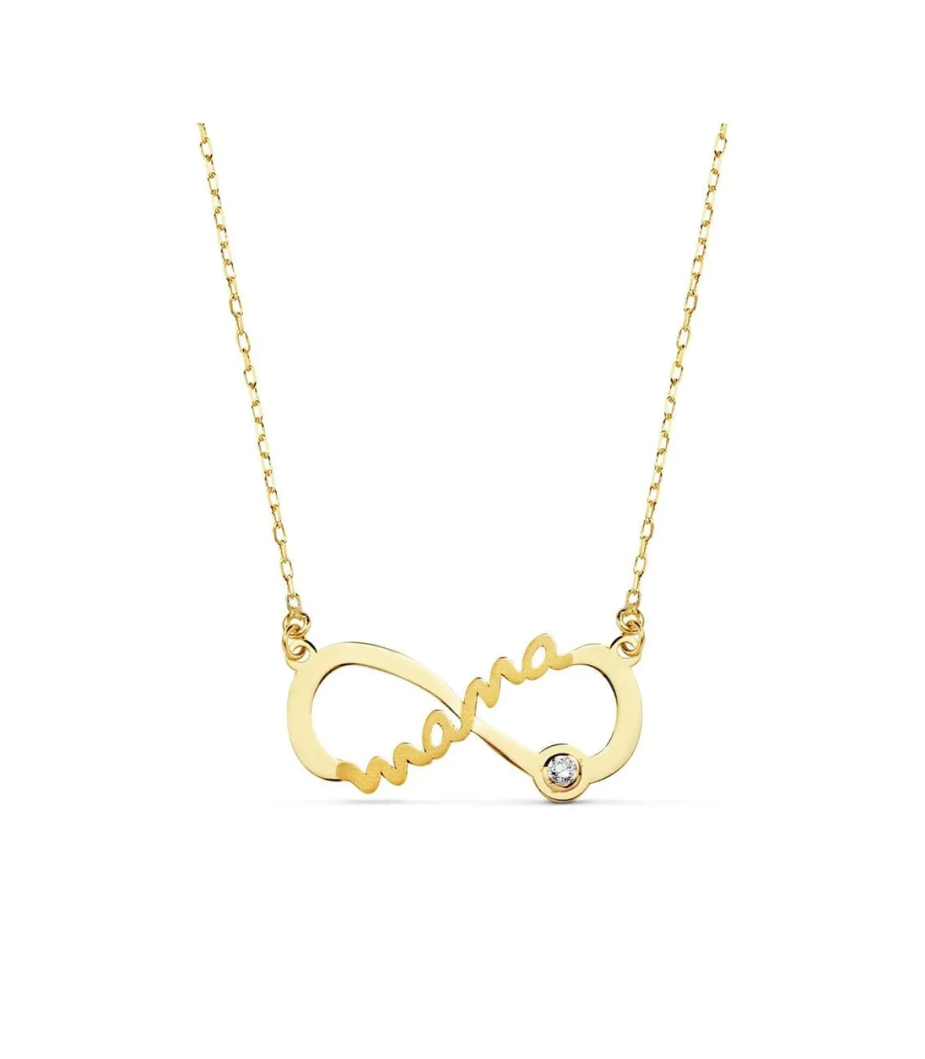 Collar Mama Infinito Oro Amarillo 9K<Alda Joyeros Online