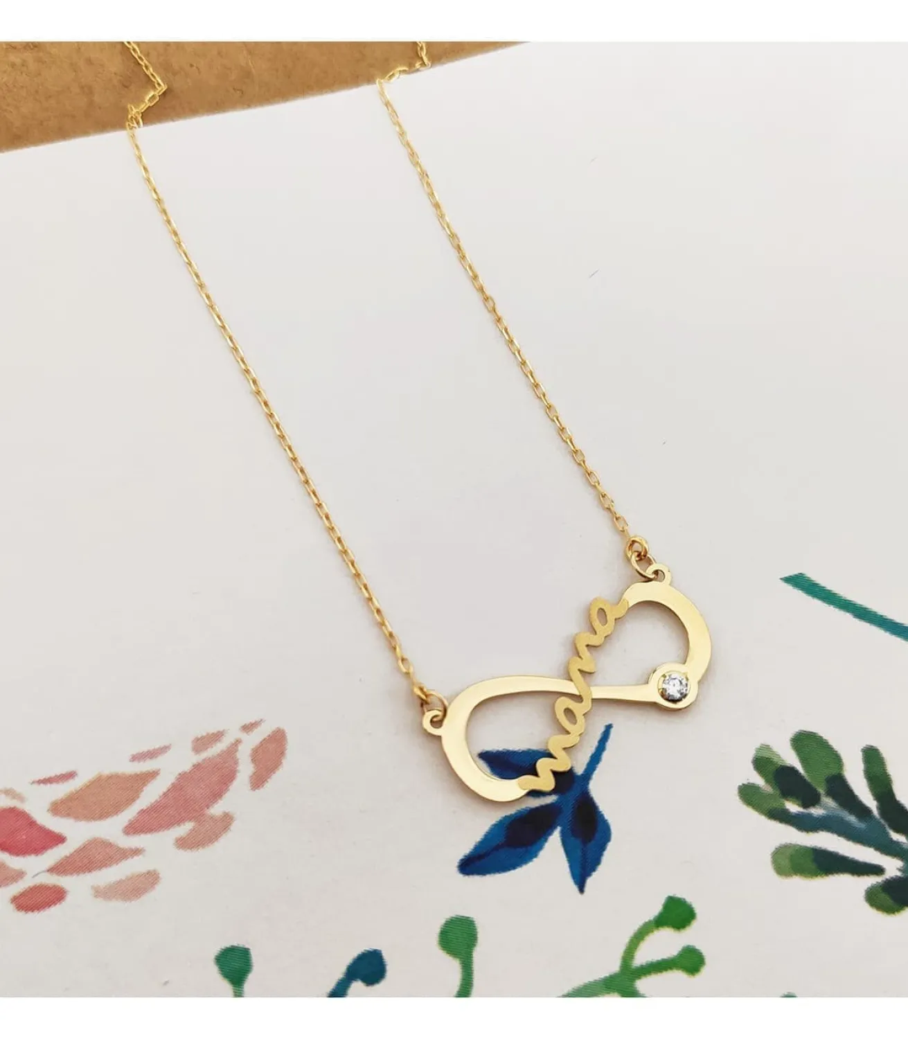 Collar Mama Infinito Oro Amarillo 9K<Alda Joyeros Online