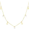 Collar Mujer Estrellitas Nacar Oro Amarillo 18K 40 Cm<Alda Joyeros Cheap