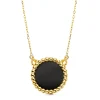 Collar Mujer Oro 18K Black Caviar Dot<Alda Joyeros Online