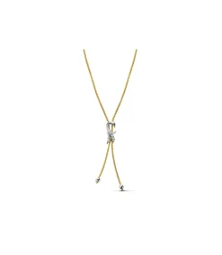 Collar Oro Bicolor 18K Flor De Lis<Alda Joyeros Cheap