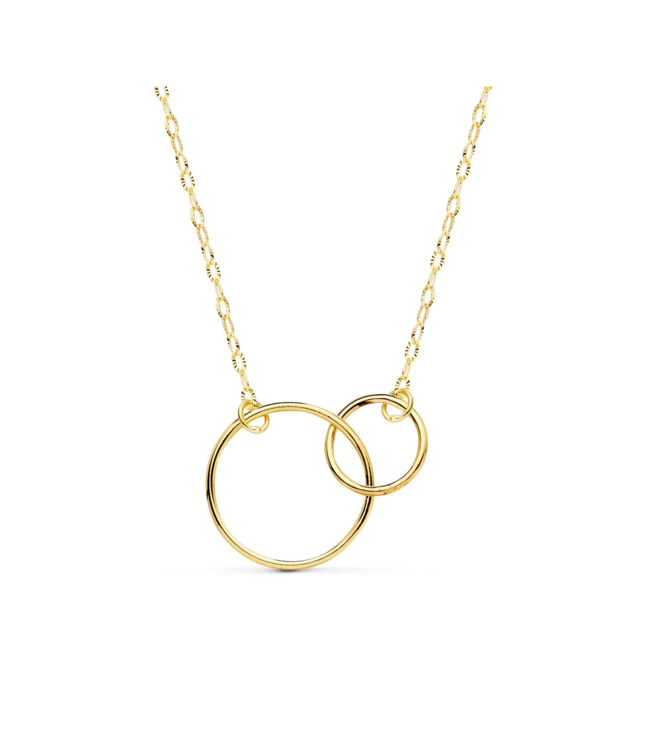 Collar Oro 18K Doble Aro 42 Cm<Alda Joyeros Sale