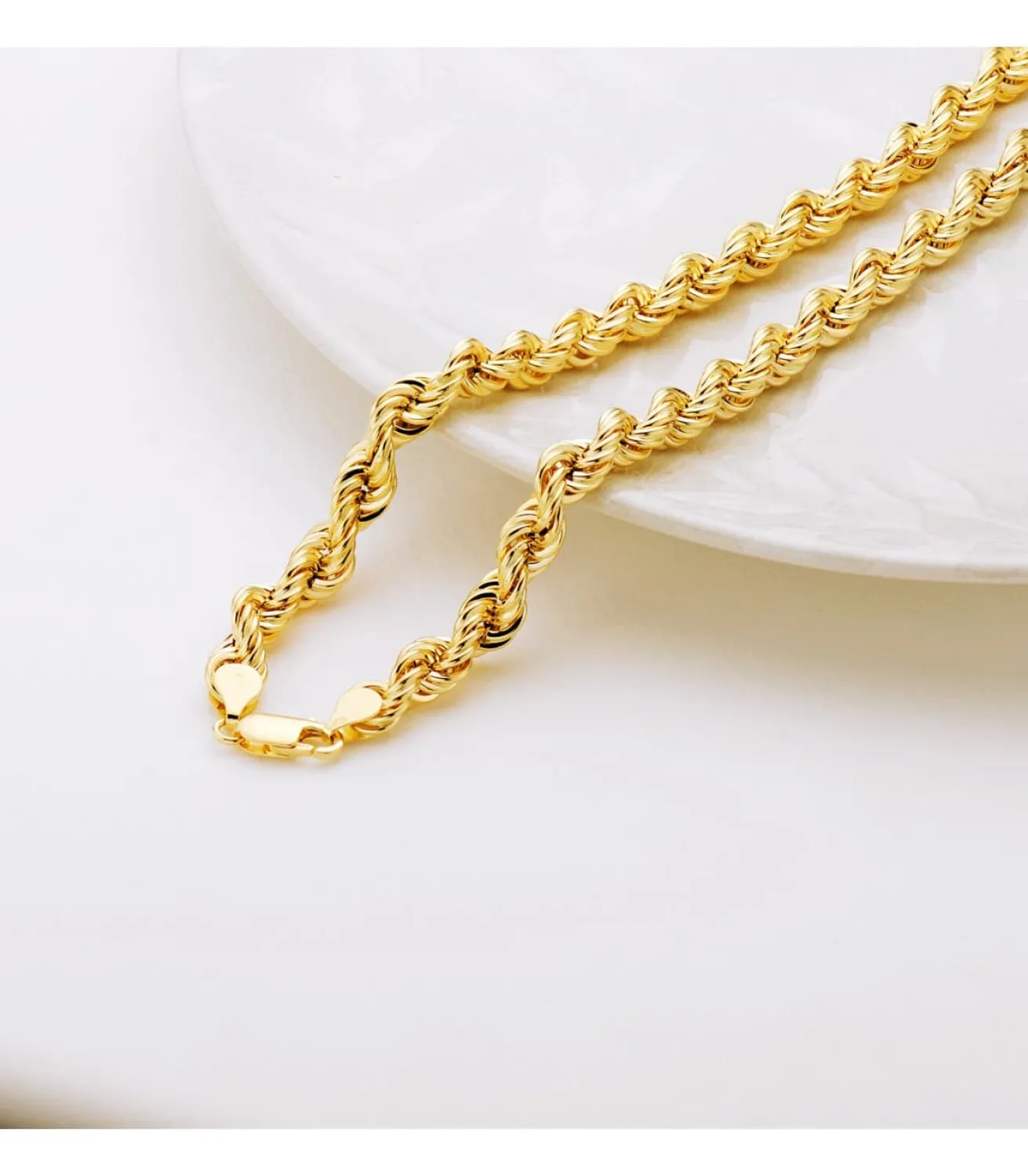 Cordon Salomonico Ligero Oro Amarillo 18K 60Cm 7,5Mm<Alda Joyeros New