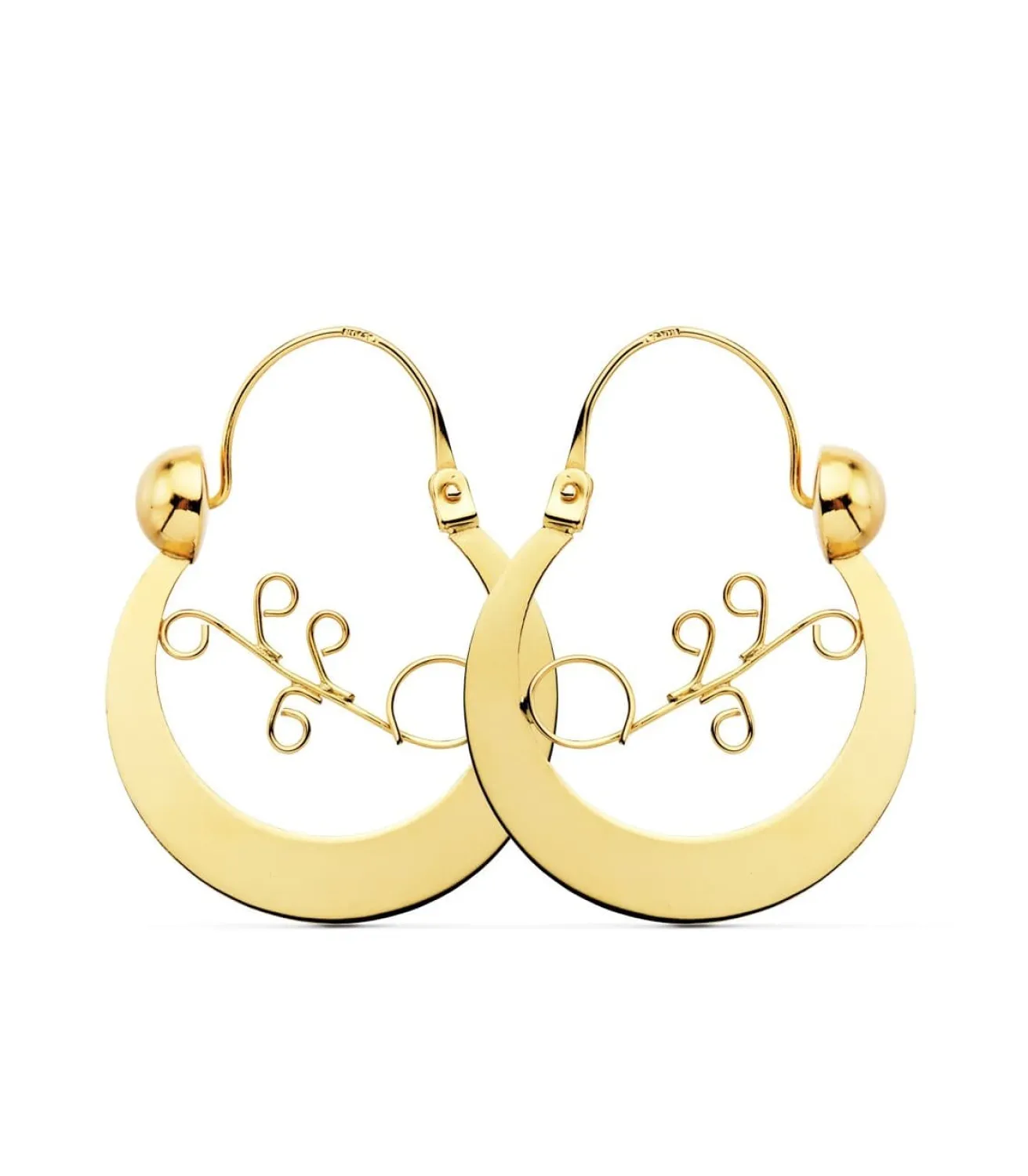 Criollas Canarias Oro Amarillo 18 K 26 Mm<Alda Joyeros Hot