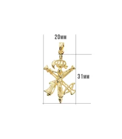 Cristo De La Legion Corona Oro 18K 30 Mm<Alda Joyeros Clearance