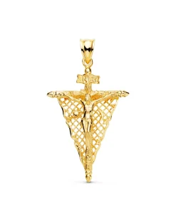 Cristo Remedio De Animas Oro Amarillo 18K 35 Mm<Alda Joyeros Best Sale